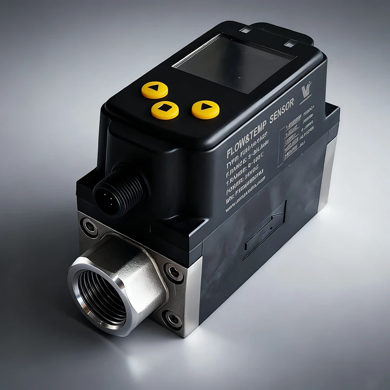 VOLKE FXH02 Industrial Grade Digital Water Flow Meter RS485 Output Stainless Steel Plastic LCD Display 2% Accuracy 1~15L/min