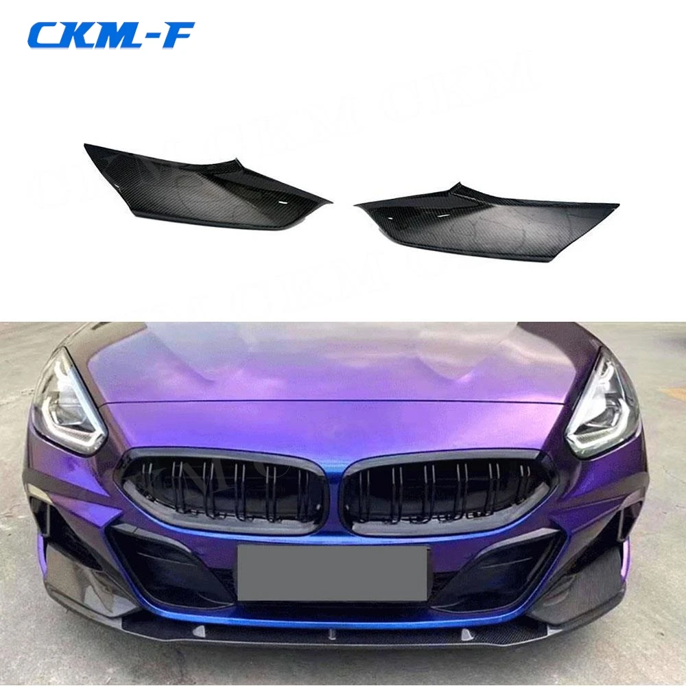 

Carbon Fiber Front Bumper Lip Side Splitters for BMW Z4 G29 M Tech 2019 2020 2021 Front Bumper Lip Splitters Flaps Body Kits