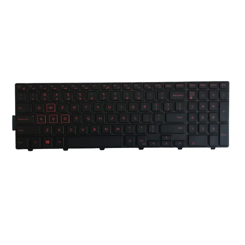 US keyboard For Dell 0KPP2C SN8234 490.00H07.0L01 SG-63510-XUA 0JYP58 490.00H07.0D1D NSK-LR0SW 1D 01 With Backlit/frame