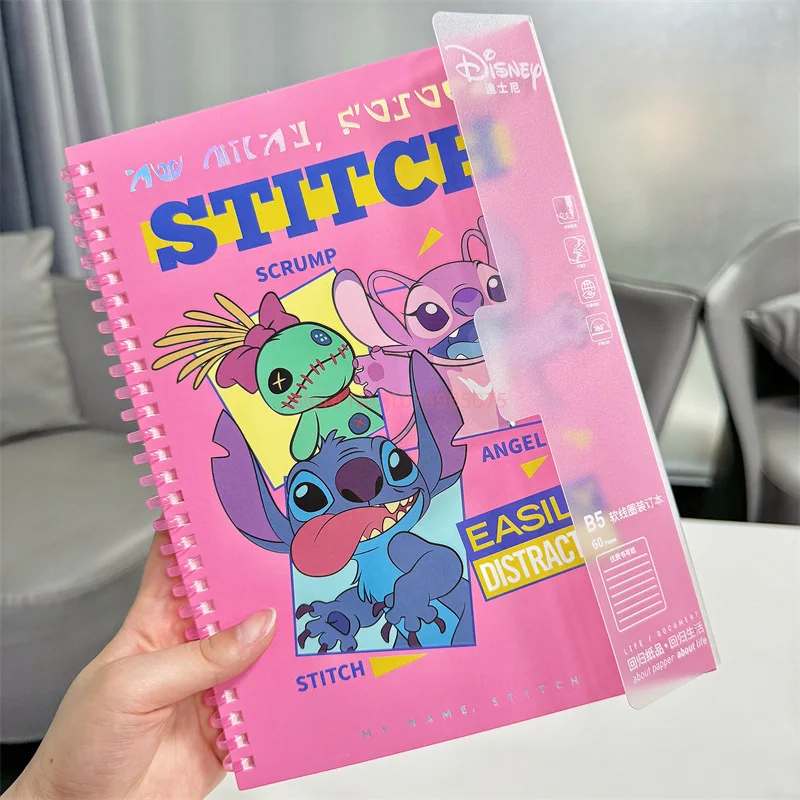 Imagem -06 - Disney-lilo & Stitch Cartoon Notebook b5 Bonito Bobina Livro Papelaria Estudante Estrela Notepad Material Escolar Atacado