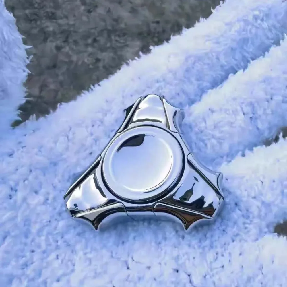 DLEDC 팡스 피젯 스피너 오픈 네일 자이로 티타늄 오리지널 디자인 불안 완화 기구 삼엽 피젯 스피너