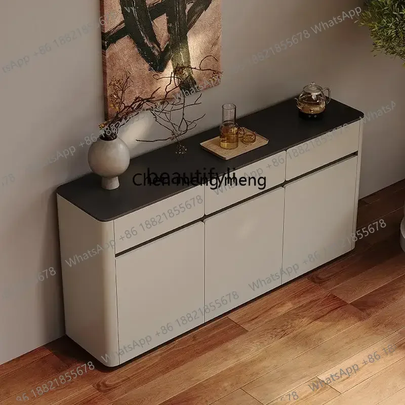 خزانة جانبية لتناول الطعام من xzxSlate، بهو دخول على الحائط، خزانة مدخل، غلاية ذكية منزلية، خزانة شاي متكاملة #4