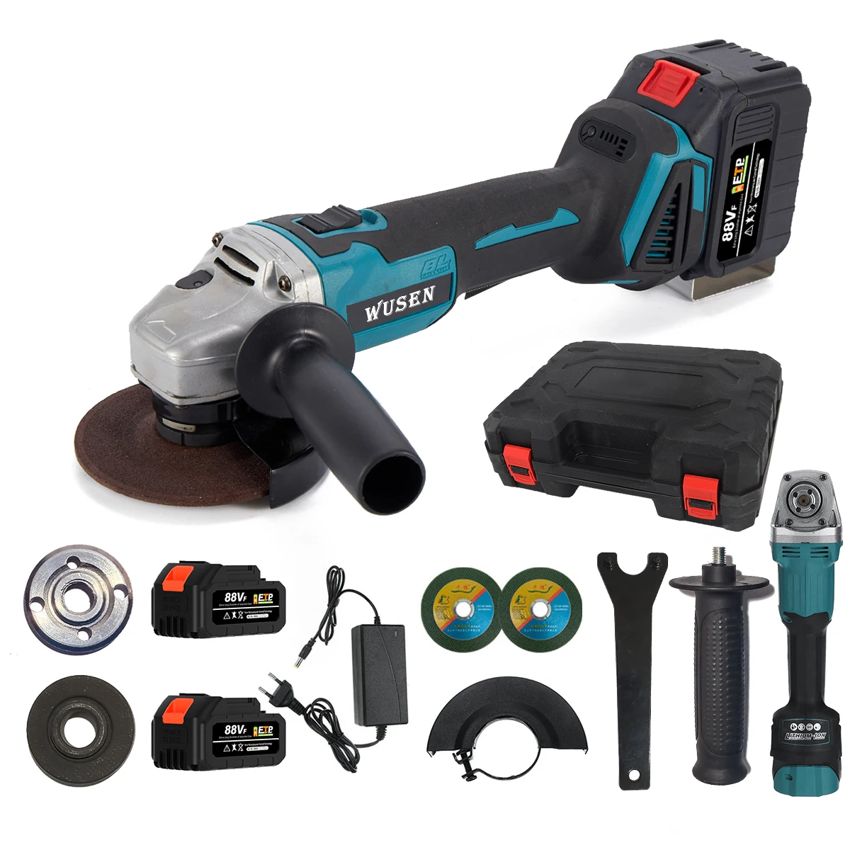 

Ship From Europe Mini Angle Grinder Stone Metal Polishing Machine With Replacement 125MM Tool Battery Grinder