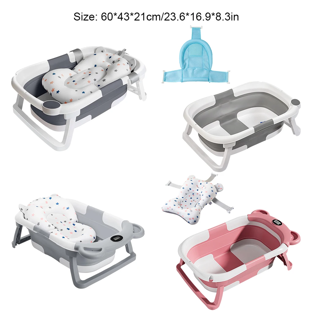 Intelligent For Easy Storage Folding Baby Bathtub For Space-saving Soft Baby Bath Cushion Babywanne