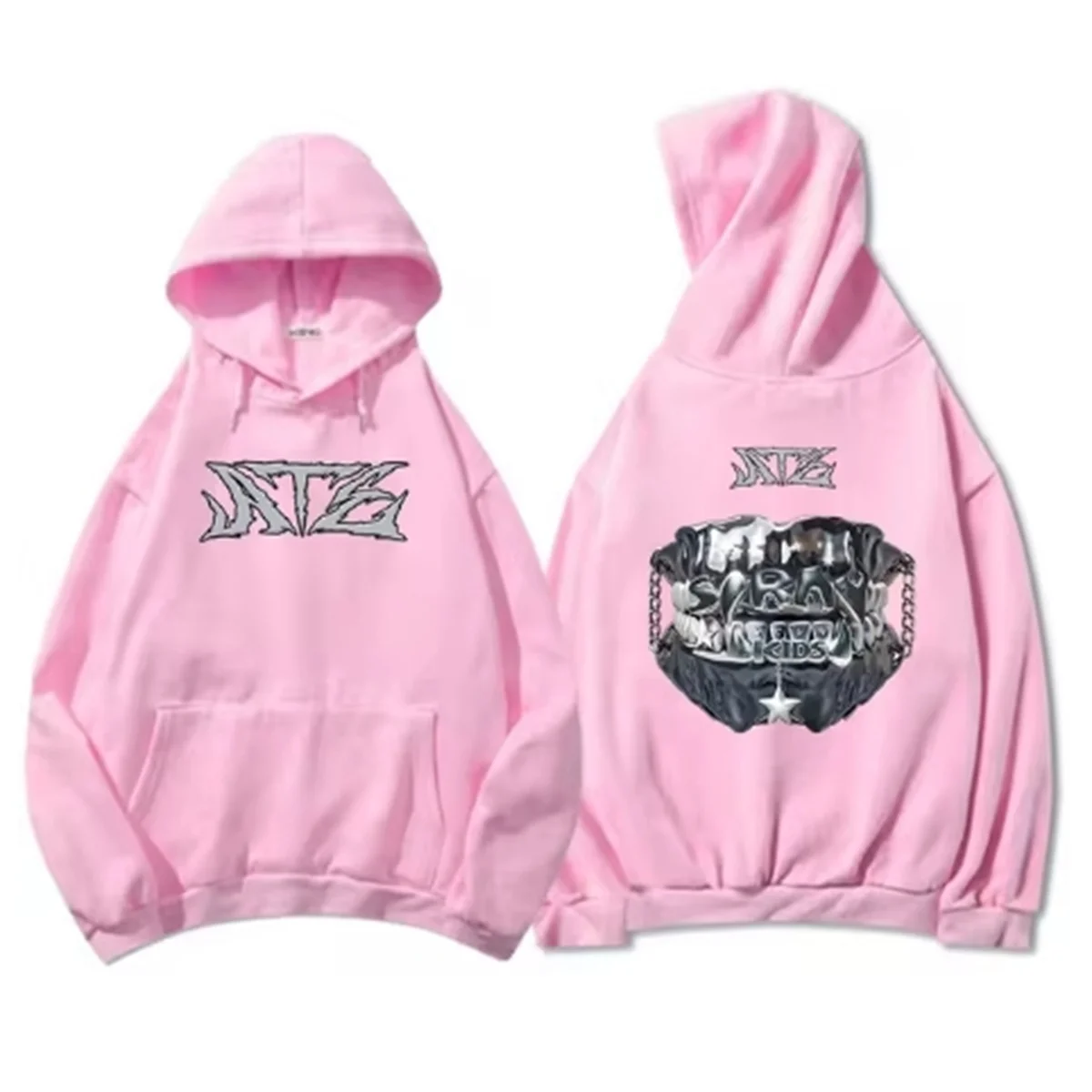 Plus-size Men's And Women's Identical Hoodie ATE Chk Chk Boom Hoodie Men's And Women's Harajuku Aesthetic Retro Graphic Hoodie N