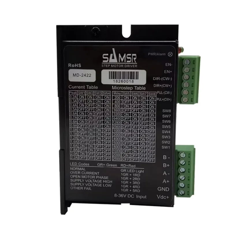 XmsjOriginal Fábrica 2 Fase Driver de Motor de Passo Controlador de Driver de Passo Controlador de Motor de Passo MD-2422