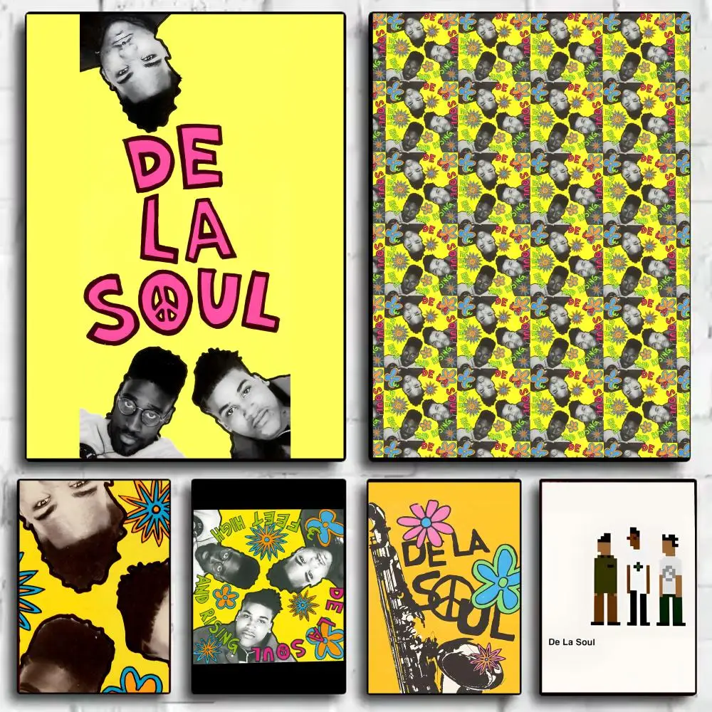 East Coast Hip Hop Legend De La Soul Poster HD art sticky wall waterproof home living room bedroom bar aesthetic decoration