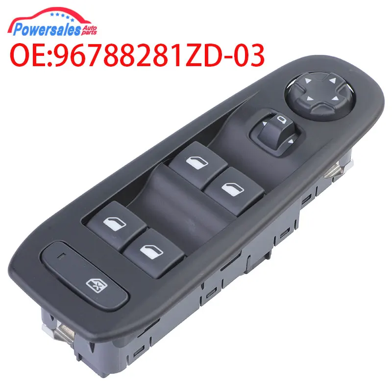 New Front Left Car Power Window Switch For Peugeot 308 96788281ZD-03 96788281ZD03 96788281ZD