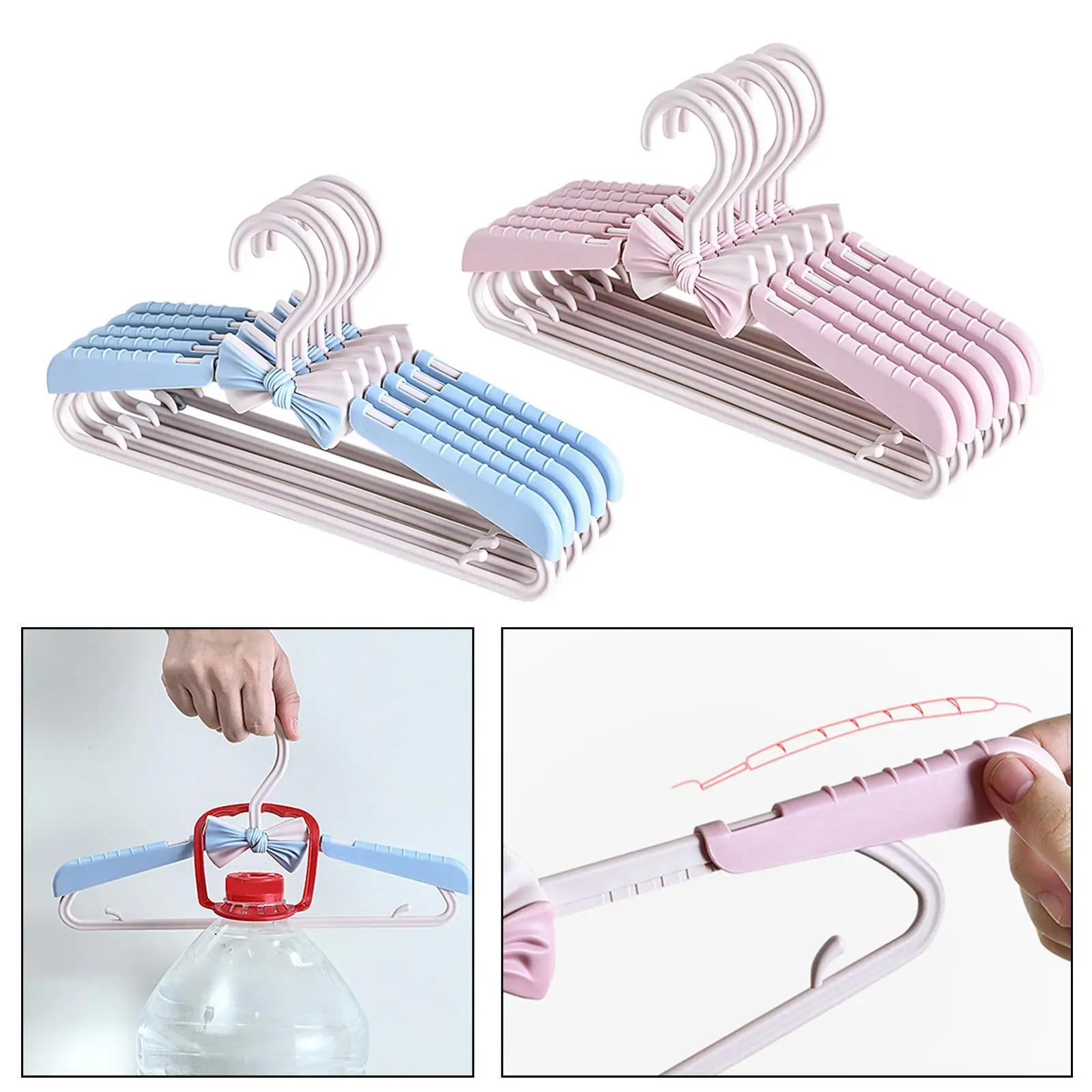 Perchero ajustable multifuncional para niños, percha extensible para ropa, para