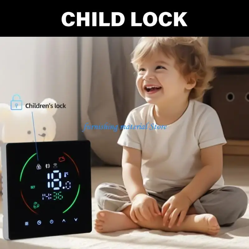 Y5GD 3A Electric Floor Heating Temperature Controller 7 Day Programmable Thermostat for Electric Heating