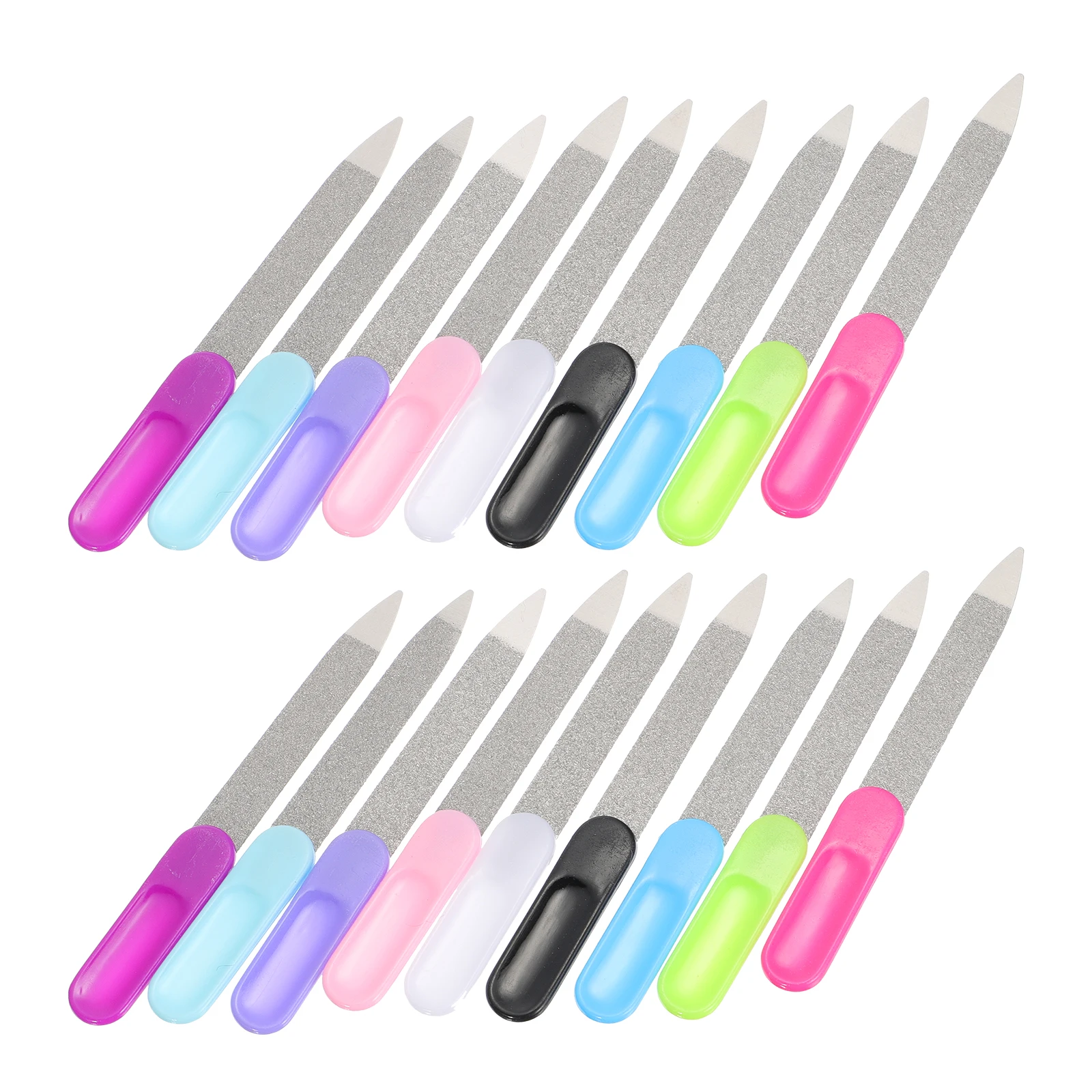 27 stücke Edelstahl Nagel Dateien Set Maniküre Werkzeuge Für Natürliche Künstliche Acryl Zehennägel Pediküre Puffer Datei Nagel Pflege Kit