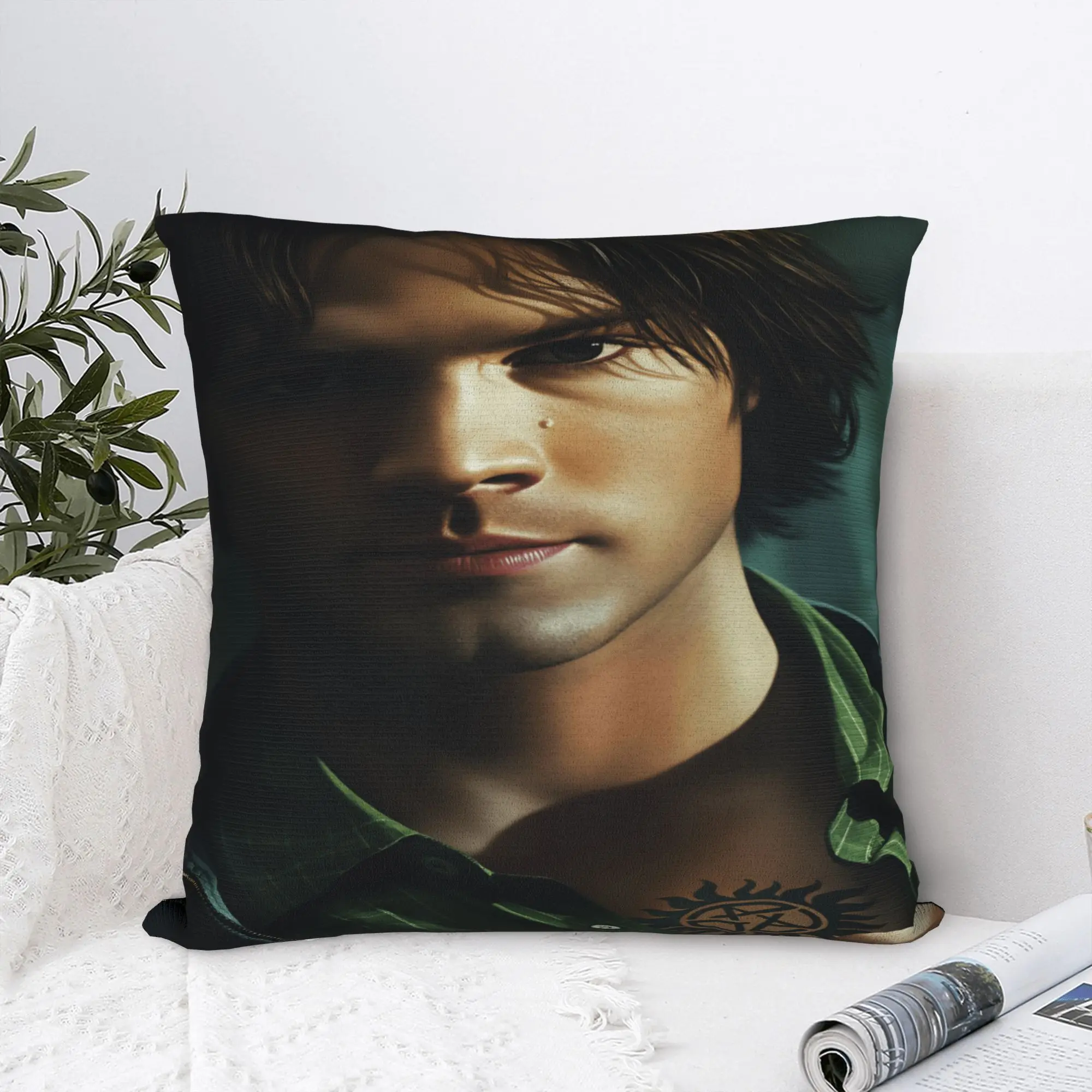Sam Winchester Supernatural Pillow Case  Custom Pillow Cover Cute Funny Pillowcases For Sofa Home Decoration