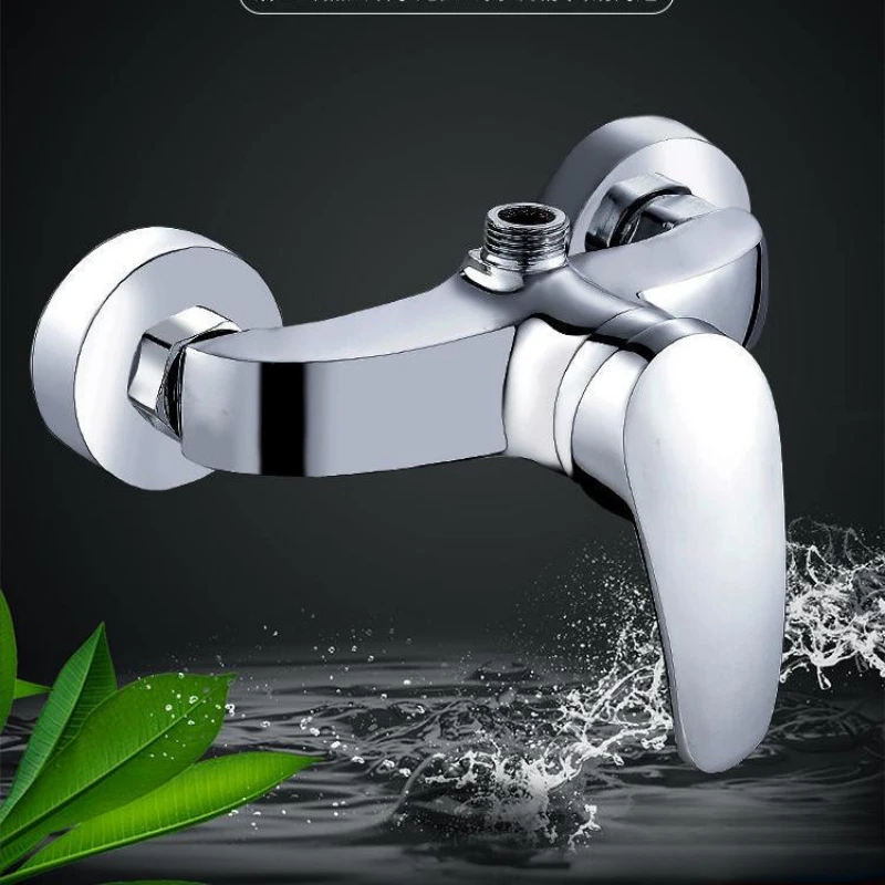 Bathroom Shower Faucet Wall Mounted Brass Hot Cold Water Mixer Tap Bathroom Combination Water Mixer Bathtub Faucet Mixing Valve