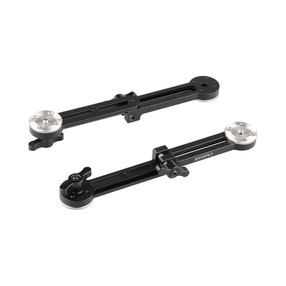 CAMVATE Adjustable Extension Arm With Double Rosette Mounts 1 Pair Handlegrip Magic Arm from 143mm to 207mm Length