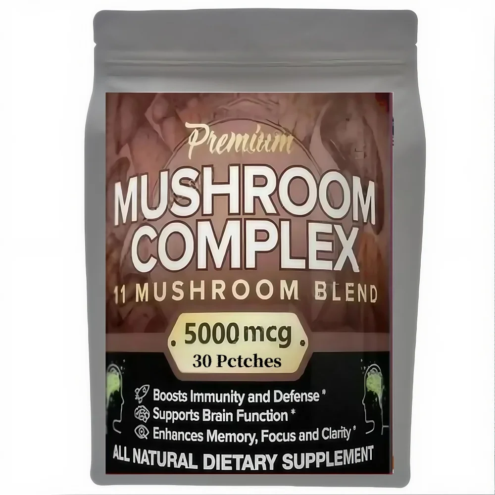 Hot sale 7-Blend Lions Mane Mushroom Transdermal Patches – with Cordyceps, Chaga, Reishi – Made in USA