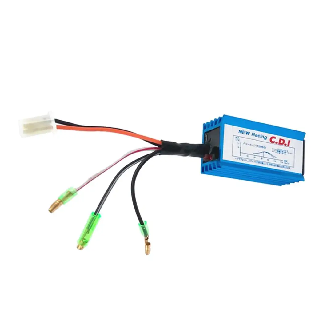 Racing CDI Ignition Aluminum Blue CDI Module Switch for Yamaha JOG Scooter 50cc 90cc Powerful Acceleration