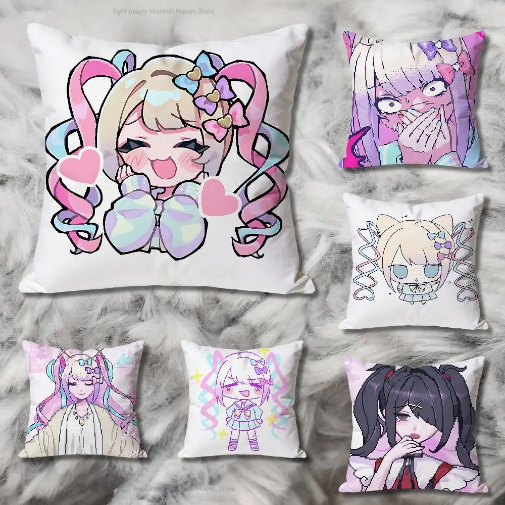 

N-Needy Streamer O-Overload Anime Celebrity Merchandise All-Match Printed Pillow Case Sofa Car Office Room Decoration Protector
