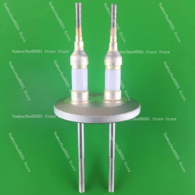 Vacuum ceramic sealing high voltage KF40 insulated sealing electrode flange feeding conductive pillar device connecting device