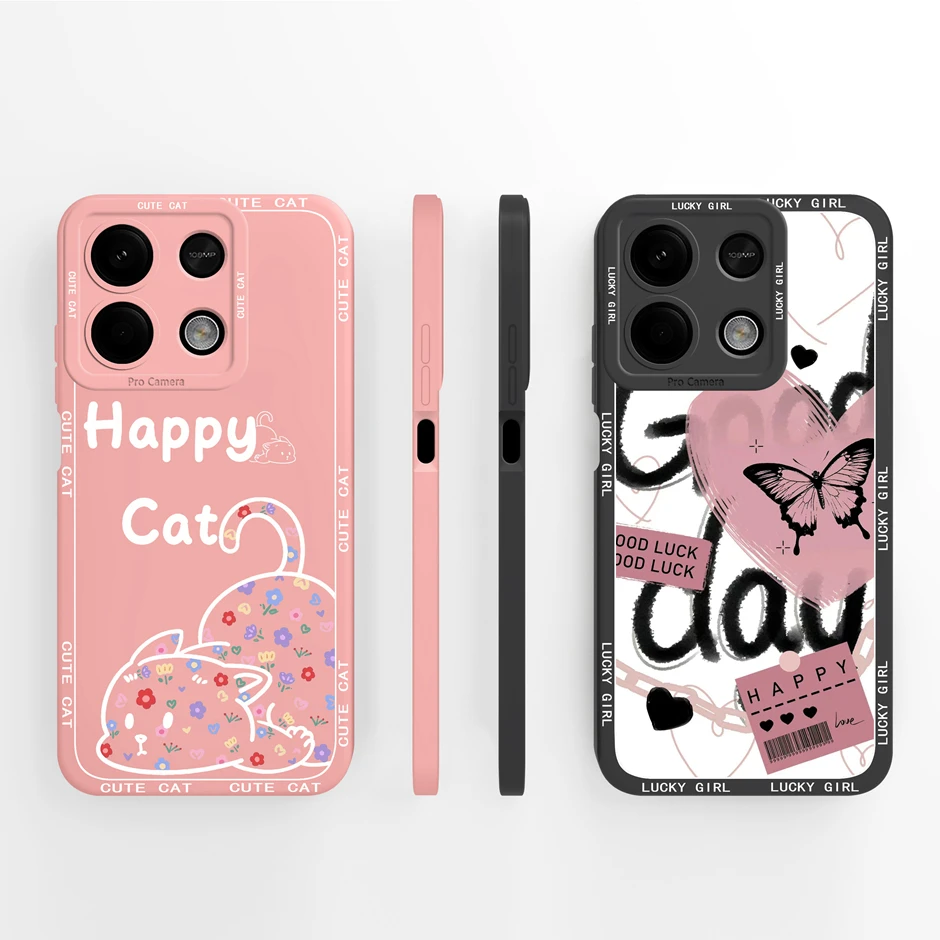 For Redmi Note 13 Pro Plus 5G Cases Advanced Sense Flowers Silicone Shell For RedmiNote13 13ProPlus 5G Prevalent Fundas Bumper