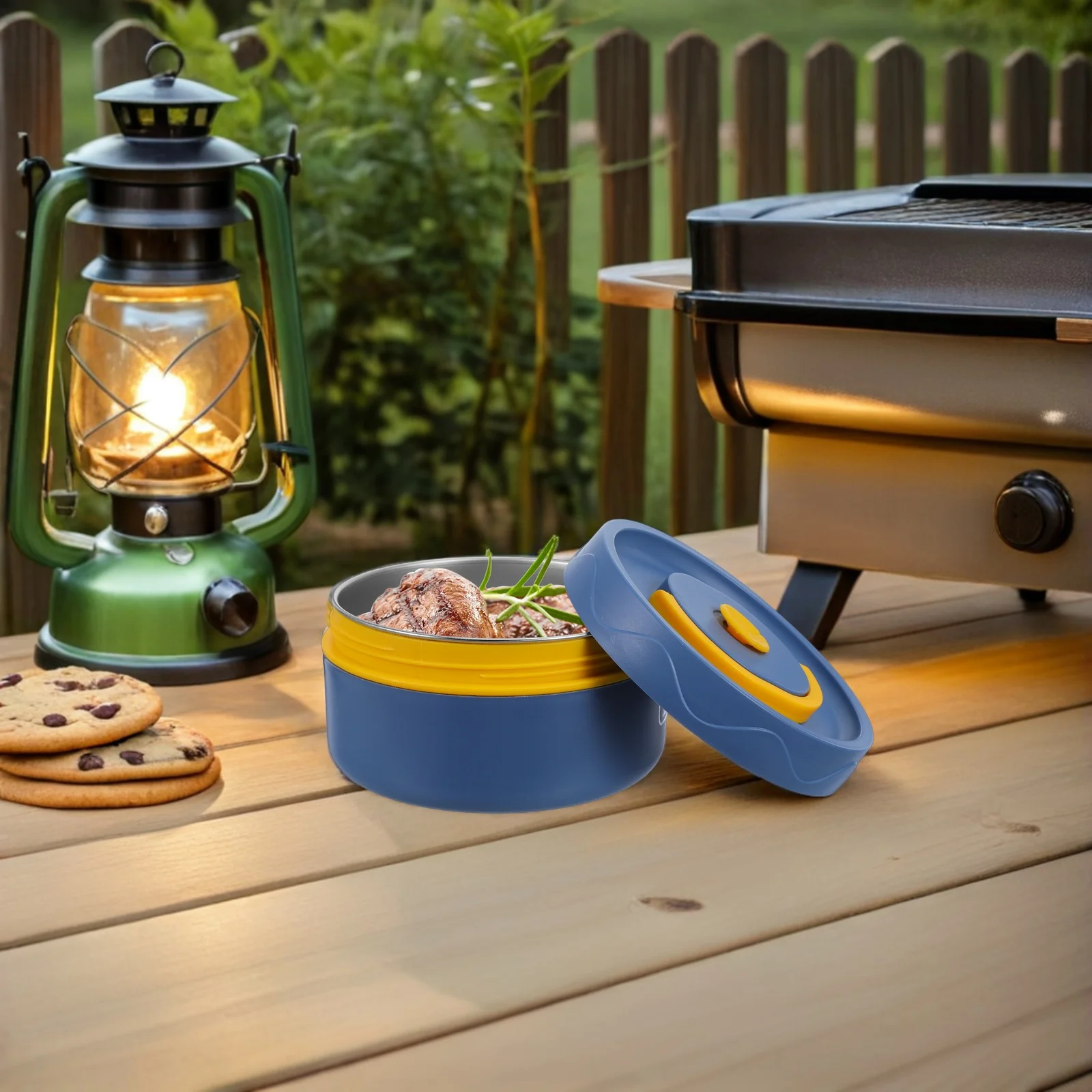 

440Ml 15Oz Stainless Steel Insulated Food Container Leakproof Thermal Lunch Box For Hot Soup Bento Meal Prep Wide Mouth