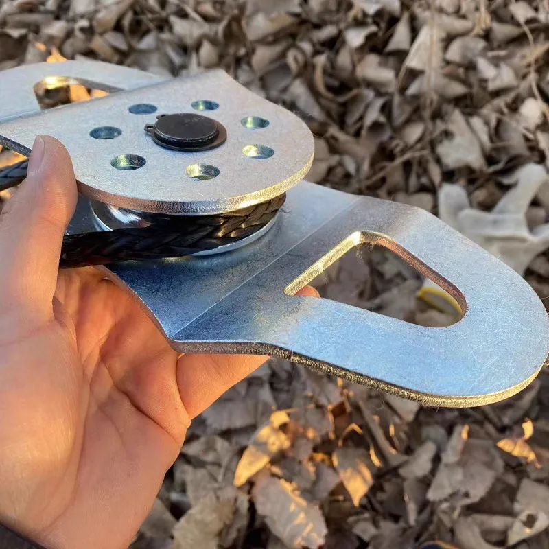 Off road winch pulley car self rescue 10 ton pulley system trailer rescue tree hugging belt off-road equipment