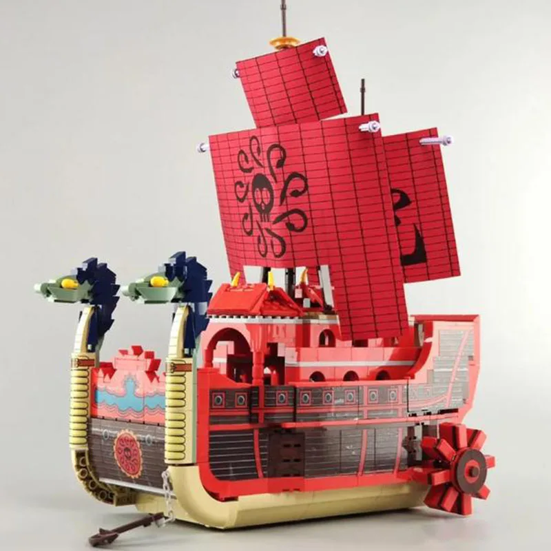 

One Piece Luffy Buliding Blocks Thousand Sunny Pirate Ship Educational Toy Kid Bricks Action Going Merry Children Birthday Gift