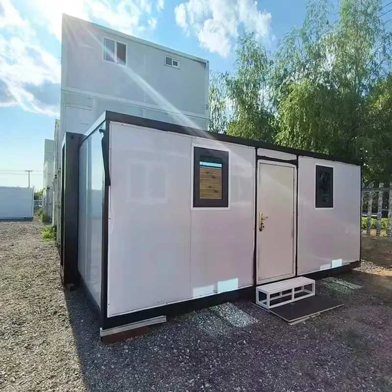 Modern Living 2 Bedroom Hotel Office Expanding Foldable Portable Mobile Homes Mobile Folding Prefab Expandable Container House