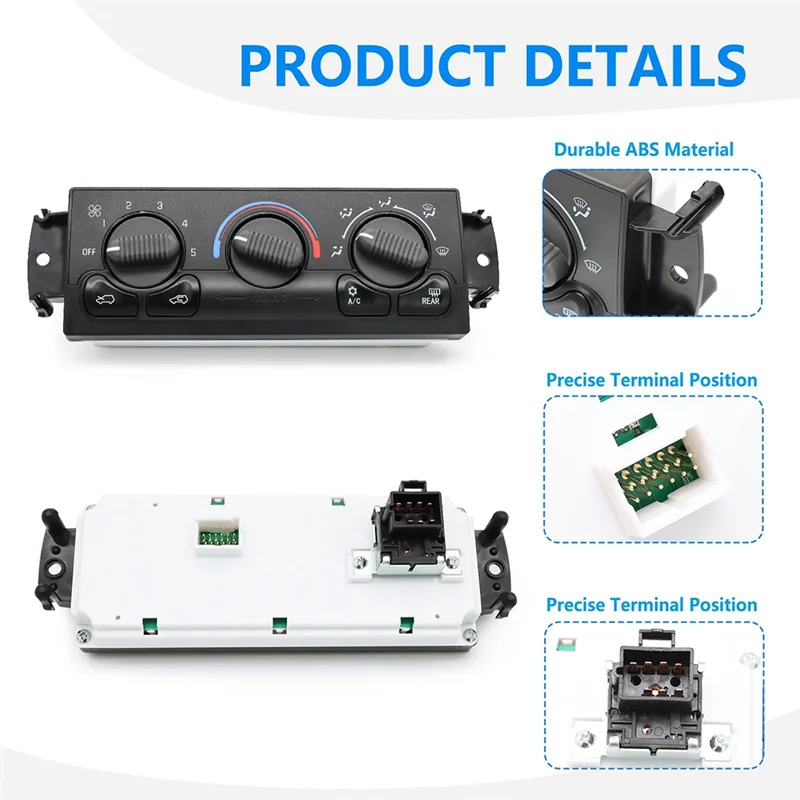 

599-218 Front Climate Control Module For /GMC Select Models 599218 HVAC Control Panel Accessories