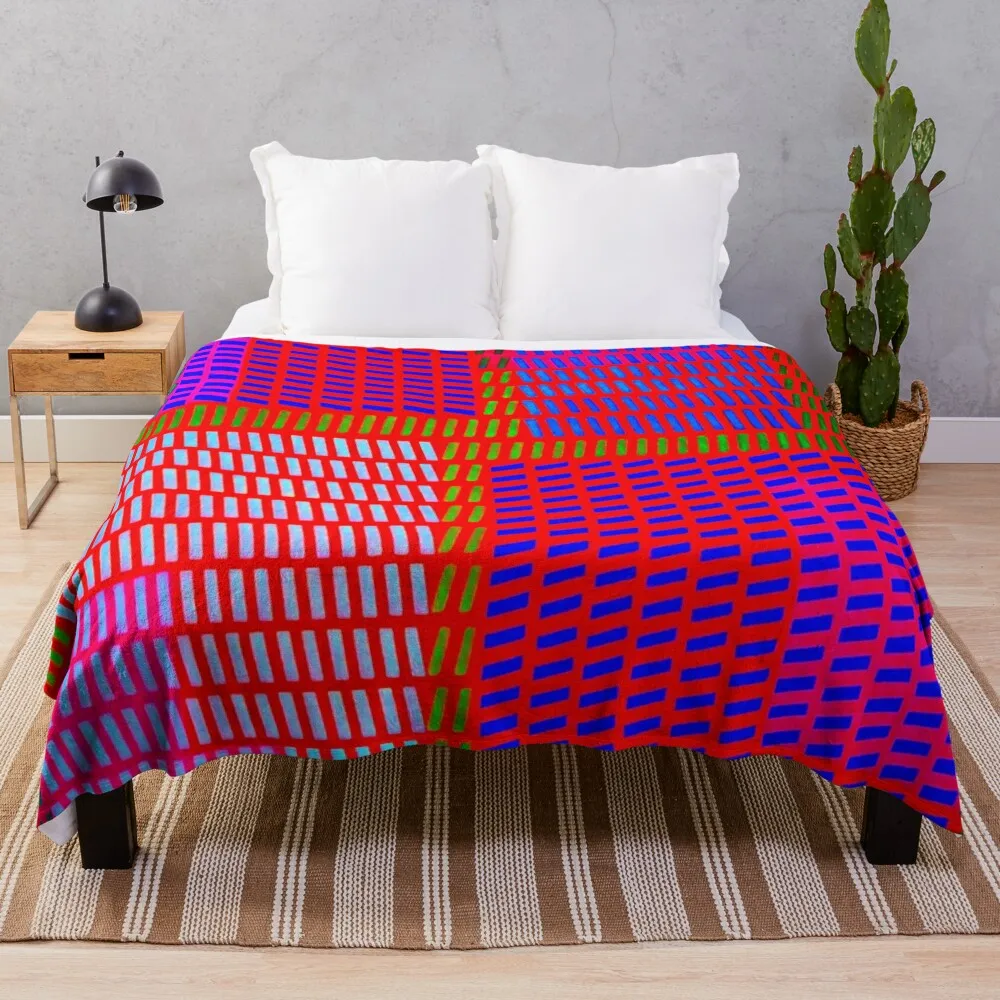 Victor Vasarely - Keiho C1 - 1963 Throw Blanket Camping Weighted Blankets