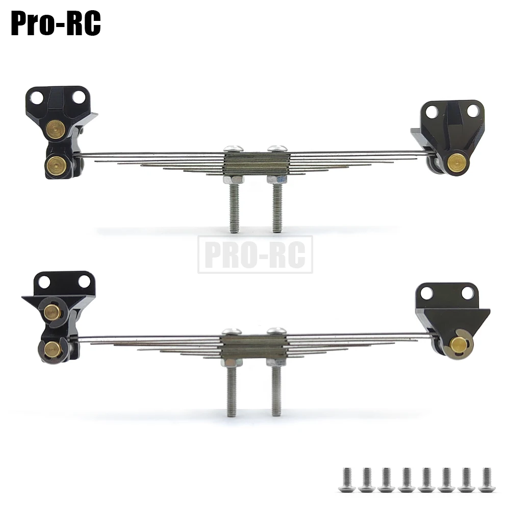 1Pair Front Suspension Steel Leaf Spring Lifting Lug Set for Tamiya 1/14 RC Truck SCANIA 770S R620 VOLVO BENZ Man Car