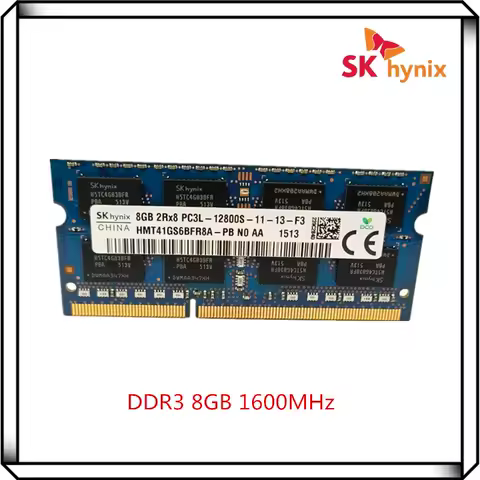 SK Hynix DDR3 8GB 2Rx8 12800S PC3 1600MHz SO-DIMM RAM Notebook laptop memory