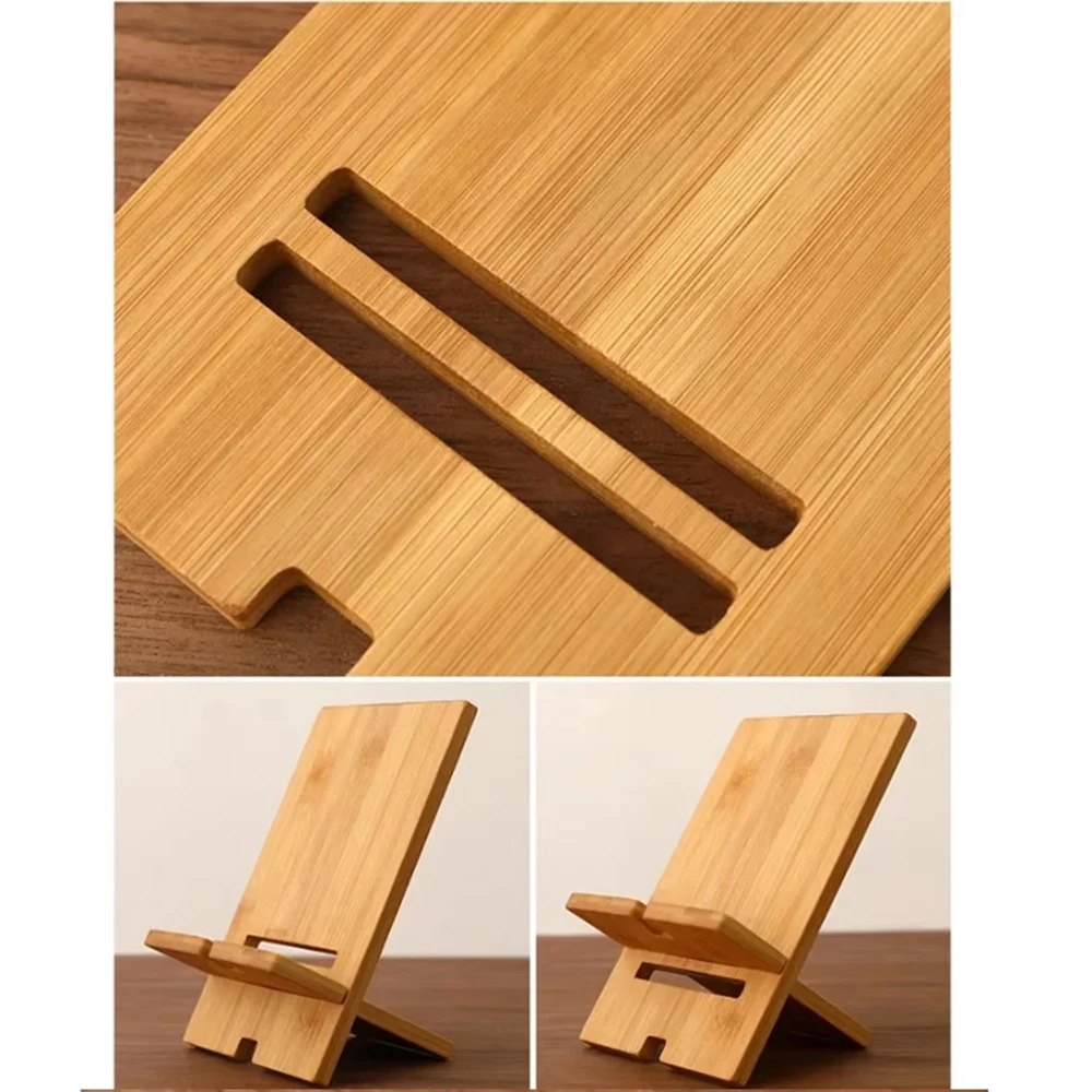 

Wooden Desktop Phone Holder Lazy Phone Stand Smartphone Charging Stand Lazy Phone Bracket Mobilephone Support Tablet Stand