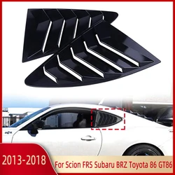 Rear Quarter Window Louvers Spoiler Panel Car Side Window Louver For Scion FRS for Subaru BRZ for Toyota 86 GT86 2013-2018