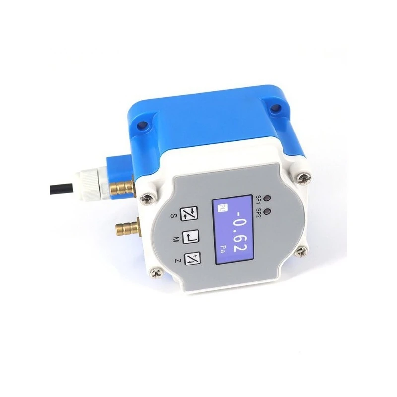 

Micro differential air transmitter with display measurement air pressure negative sensor 4-20mA high