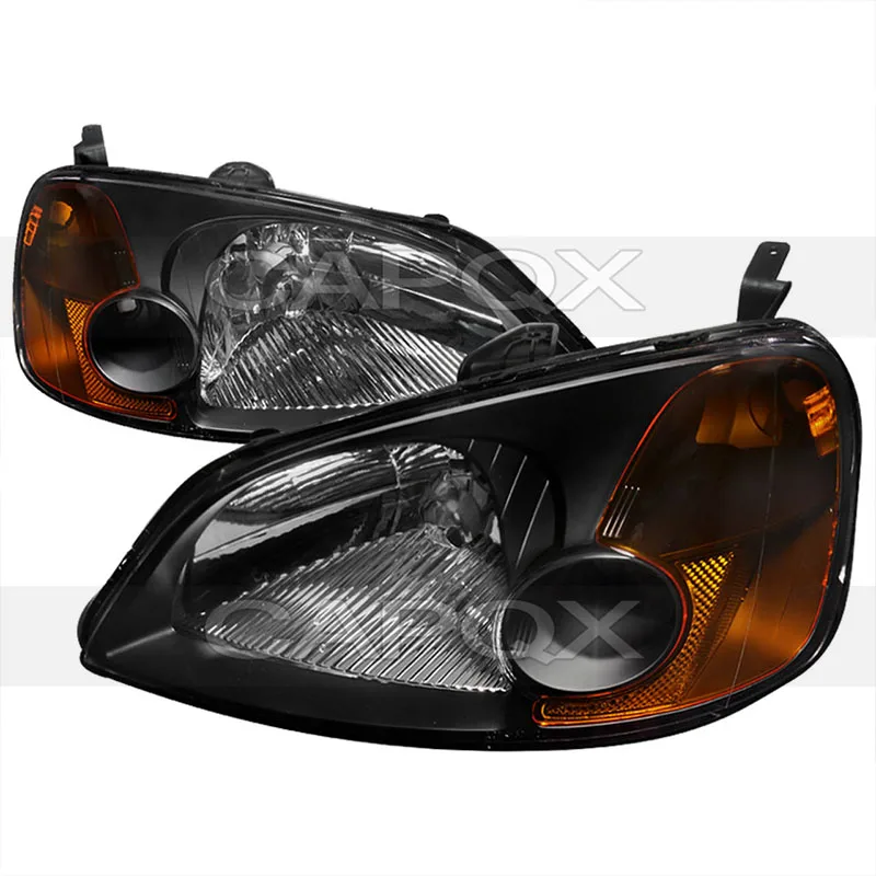 1Pair US Version Manual Front Headlight Head Light For Honda Civic ES7 ES5 ES1 2001 2002 2003 Headlamp Head Lamp Driver Light