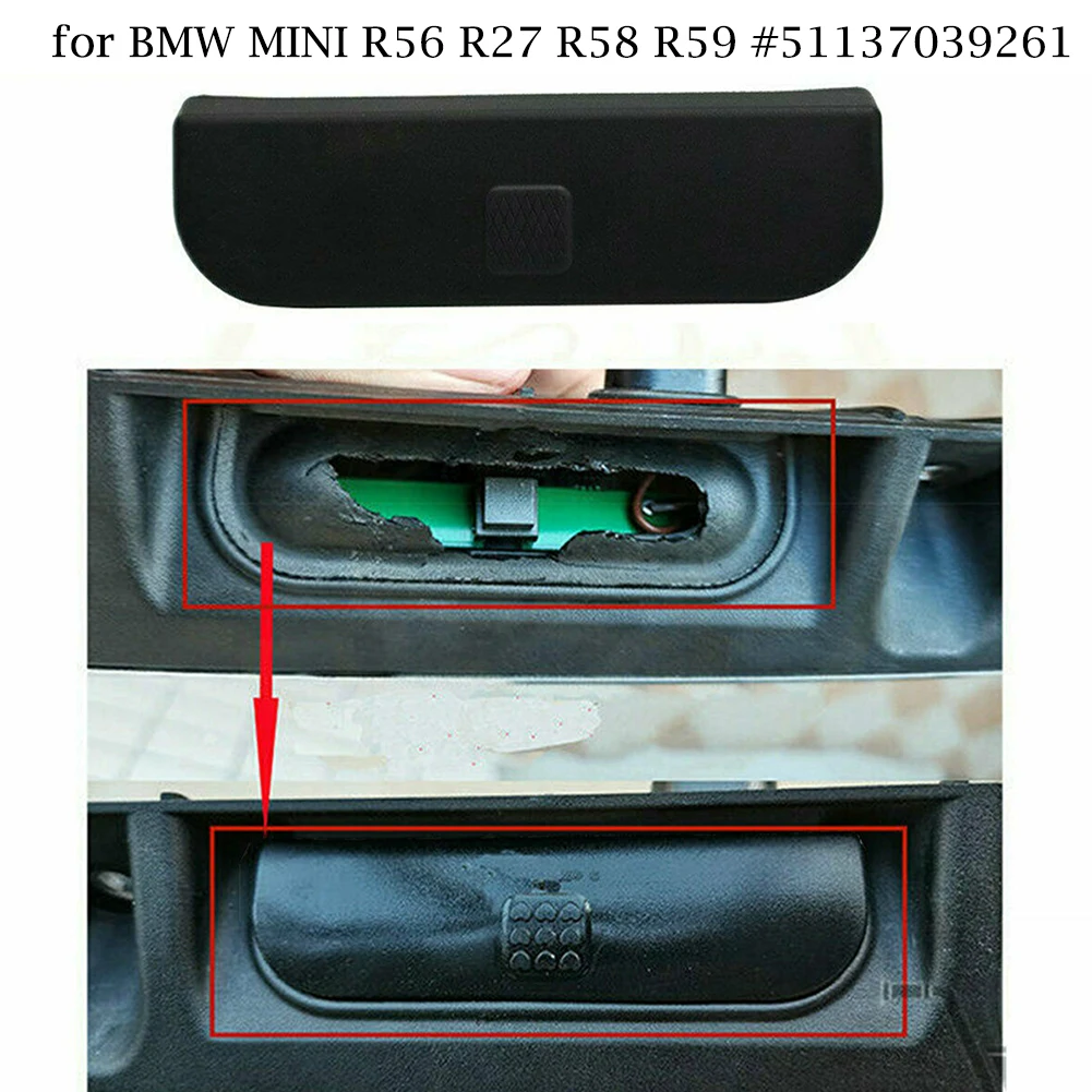 Rear Door Switch Lid Pad Handle #51137039261 Accessories Black Cover Rubber Switch Custom Door Parts R56 R57 R53