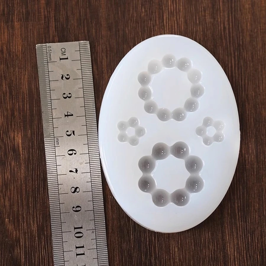Epoxy Resin Mold Ring Earring DIY Mould Mirror Surface Resin Jewelry Silicone Craft