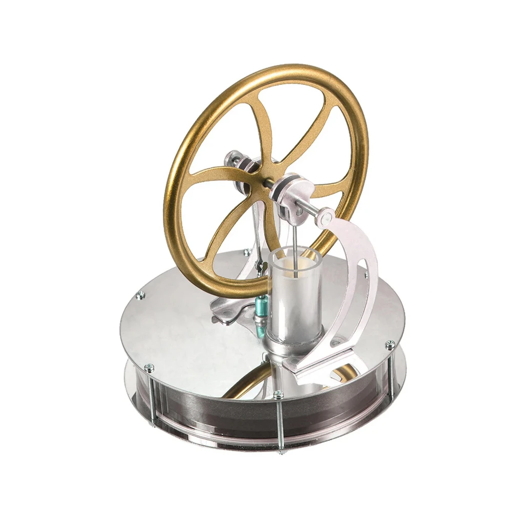

Mini Free Piston Stirling Engine Model Kit for Education and Maker Board, Low-temperature Hot Air Motor