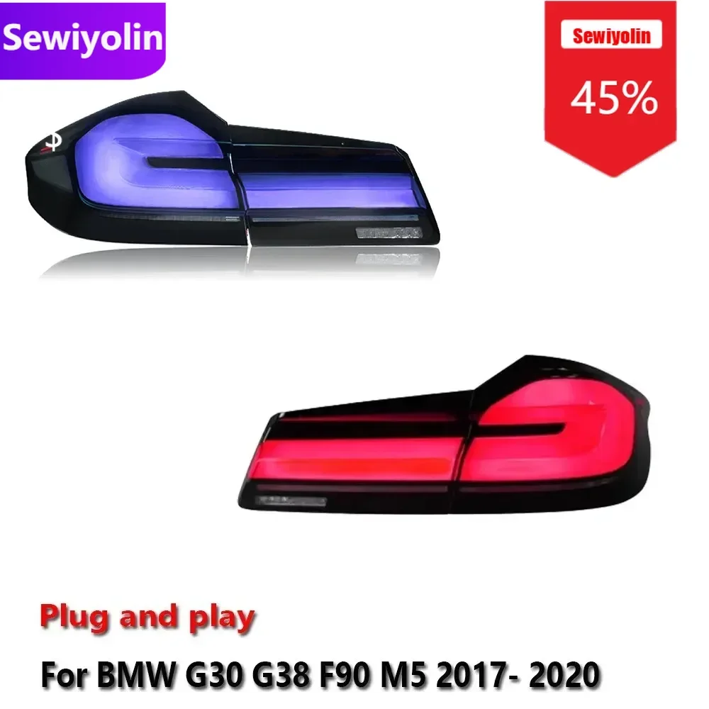 

Автомобильные детали DRL Светодиодные задние фонари LCI для BMW G38 G30 530 540 M5 F90 2017-2022 DRL Противотуманные задние фонари прицепа Поворотный сигнал Voitu