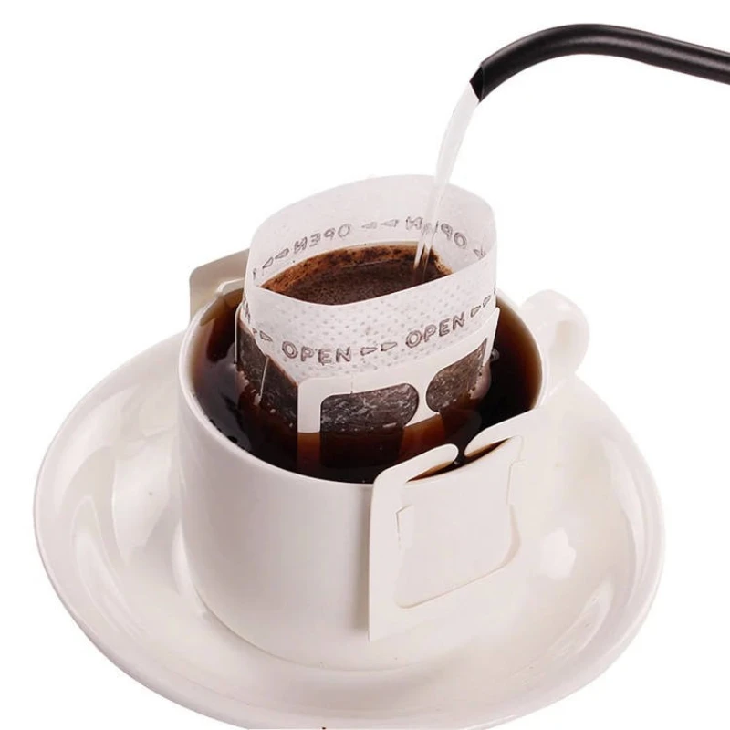 25-500pcs Coffee Filter Paper Bags Disposable Drip Coffee Paper Pack Portable Hanging Ear Espresso Coffee Accessories Tea Tool