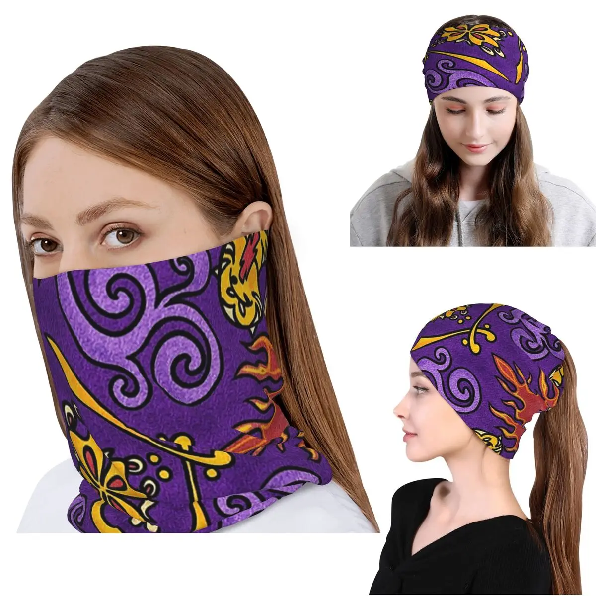 Magic Carpet Bandana Neck Gaiter Wrap Scarf Warm Cycling Scarf Beanies Hat Unisex Adult All Season