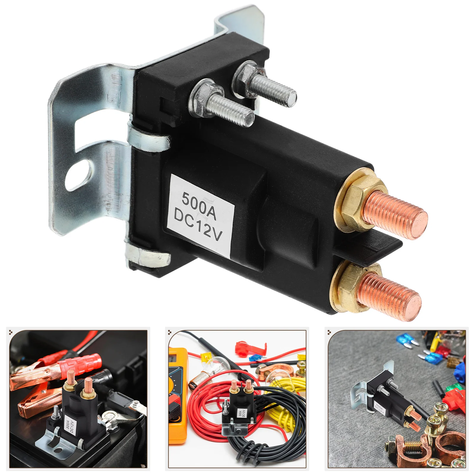 

Car 12V 500A Automotive 4-Pin Electrical Power Relay For Vehicle Starter Auto Parts High Current Relay For Car Boat