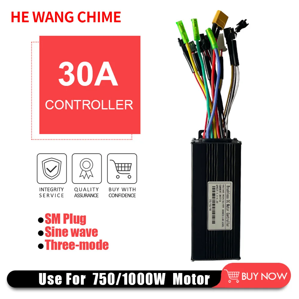 

24V/36V/48V 30A sine wave tri-mode controller lithium battery accessory, which can be used for e-bike / e-scooter modification.