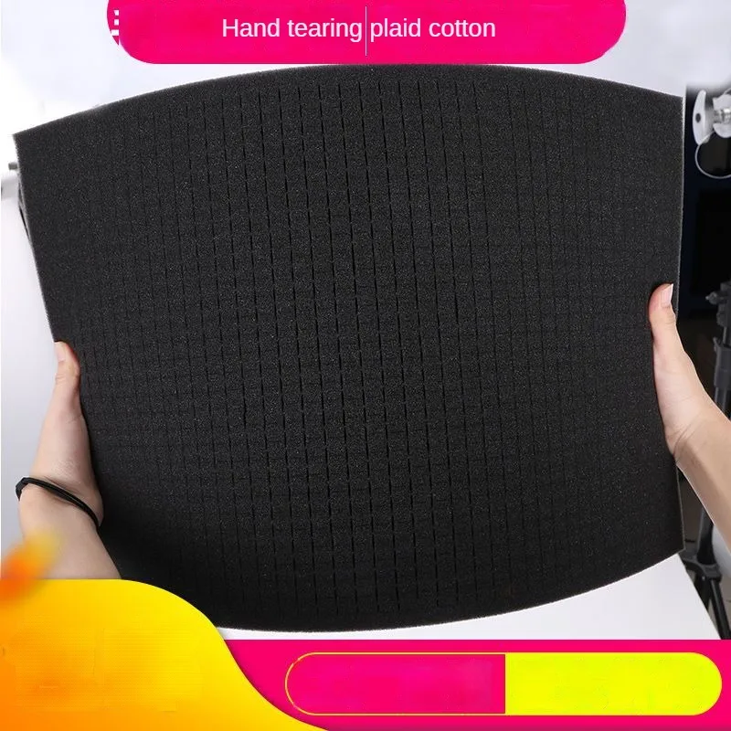 Gift Box Lining for DIY, Hand Tear Sponge Plaid Cotton, Camera Shockproof Gasket, Mesh Cotton Packaging Filler, Cross-Border