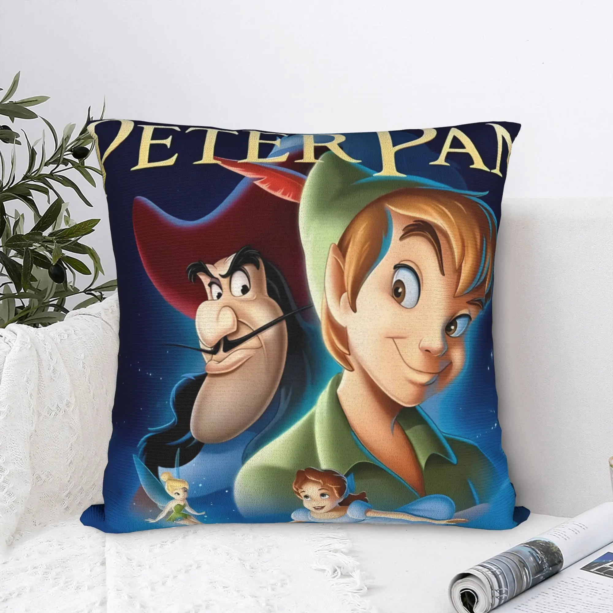 

Pillow Case Cartoon P-Peters P-Pan Comfy Pillow Cover For Living Room Bed Chair Vintage Pillowcases