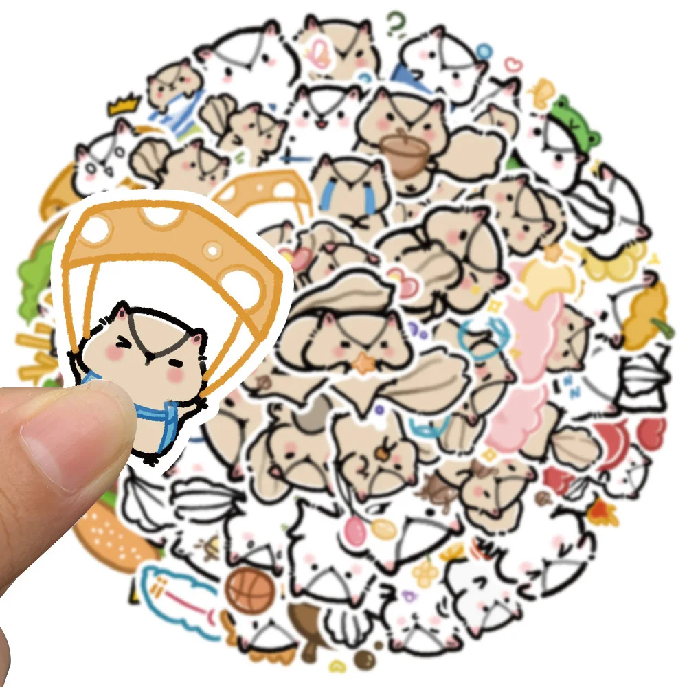 

10/30/50pcs Cute Animal Squirrel Graffiti Stickers Decals Decorative Scrapbook Laptop Phone Notebook Cute Sticker Decal Kid Toy