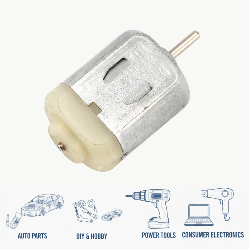 AZGIANT Micro Motor FC280 DC 12V 46mm Axis Round Shaft Copper Carbon Brush ODP Structure Cooling Vent DIY Toy Special Offer