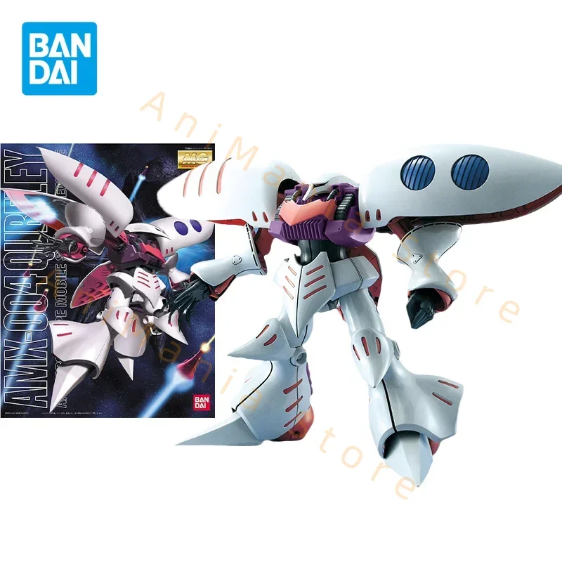 Bandai Original Gundam Modellbausatz Anime Figur MG 1/100 AMX-004 QUBELEY Actionfiguren Sammlerstück Ornamente Spielzeug Geschenke für Kinder