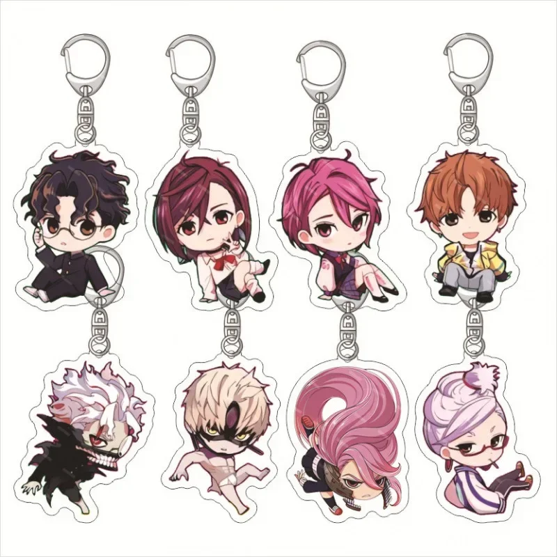 5/6/8/10/14pcs Anime Dandadan Momo Keychain Cartoon Figure Ken Takakura Pendant Car Key Ring Bag Accessories Children Jewelry