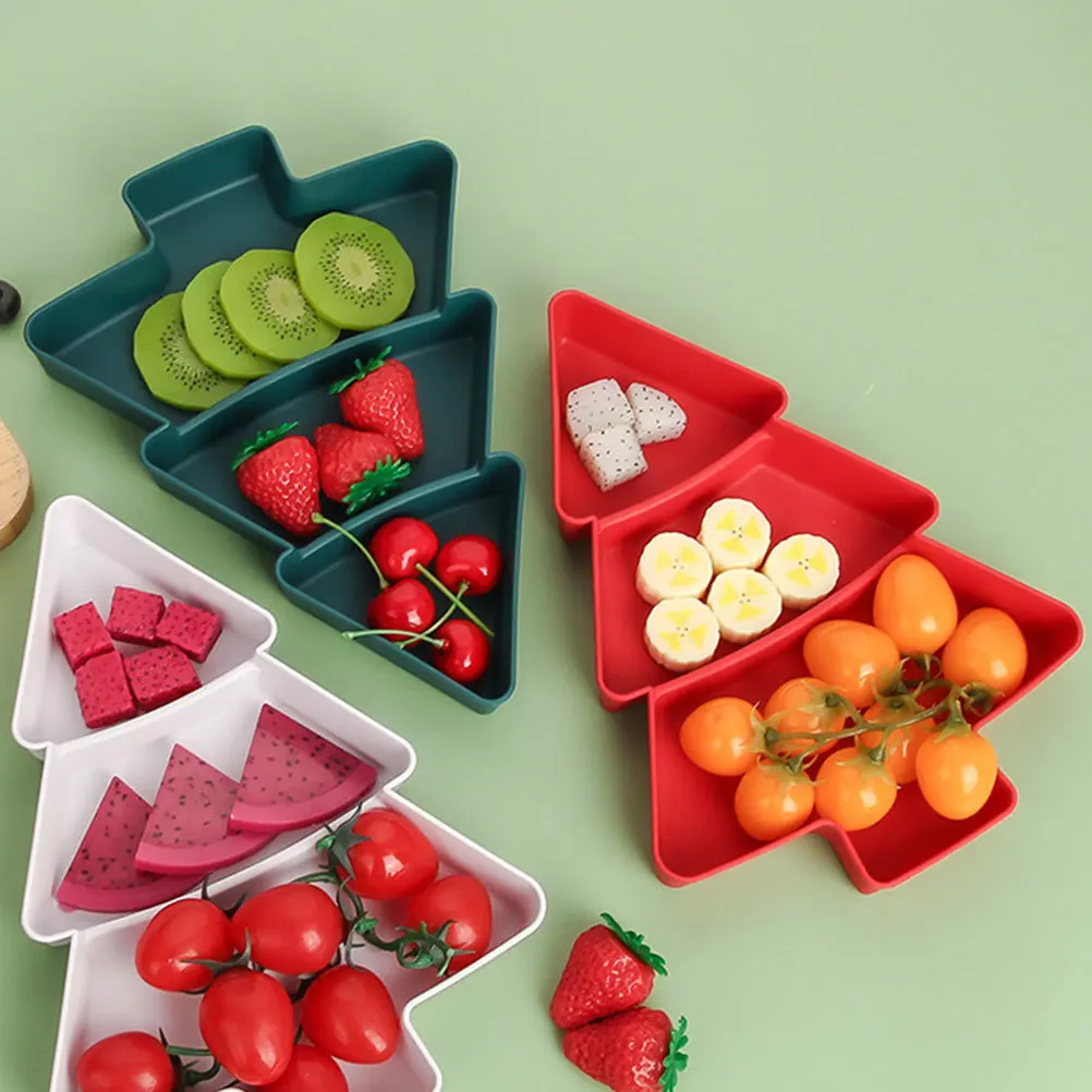 

Shape Multi-Grid Dry Fruit Candy Tray Food Plate Food Serving Snacks Storage Plate Dessert Appetizer Tray